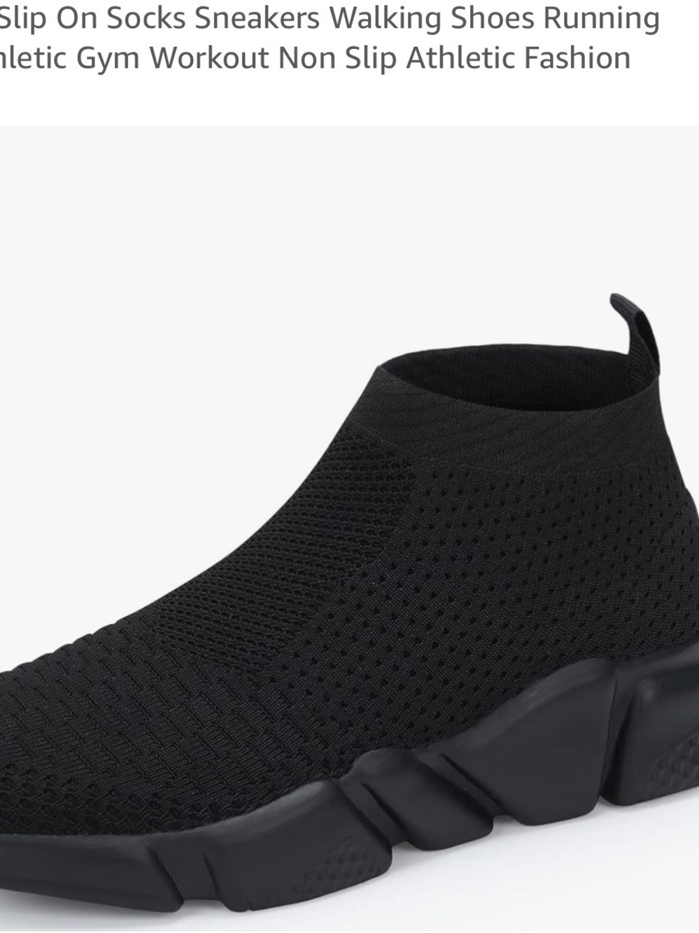 Men's Slip-On Sock Sneakers - Black